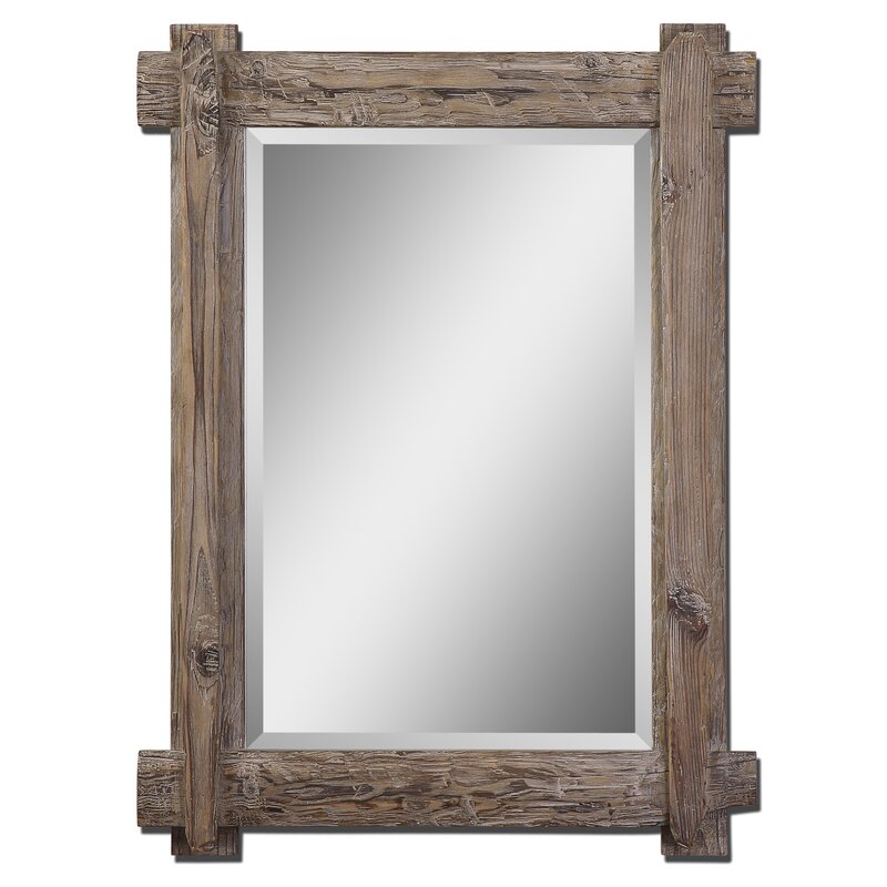 Wooden Accent Mirror Reviews Birch Lane   Wooden Accent Mirror 